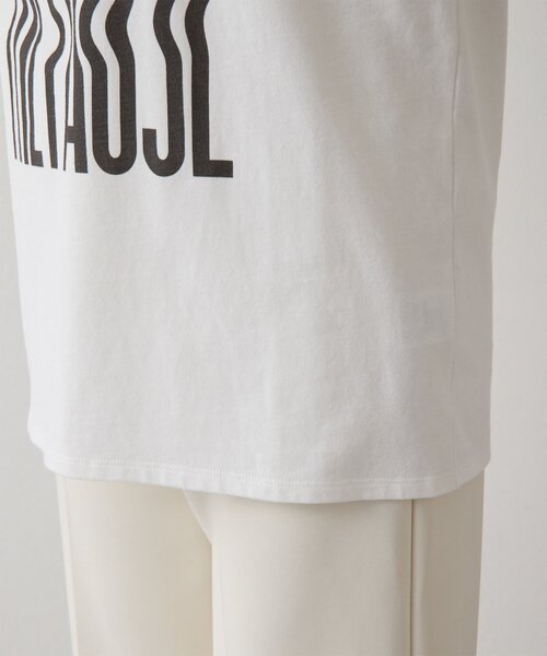 THE PAUSE（ザ ポーズ）の「【THE PAUSE】ウィーグルロゴTEE（Tシャツ/カットソー・レディース・オフホワイト/サックスブルー/ベージュ・FREE）」の6枚目の写真