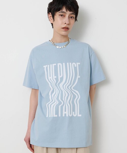 THE PAUSE（ザ ポーズ）の「【THE PAUSE】ウィーグルロゴTEE（Tシャツ/カットソー・レディース・オフホワイト/サックスブルー/ベージュ・FREE）」の11枚目の写真