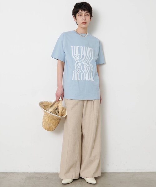 THE PAUSE（ザ ポーズ）の「【THE PAUSE】ウィーグルロゴTEE（Tシャツ/カットソー・レディース・オフホワイト/サックスブルー/ベージュ・FREE）」の19枚目の写真