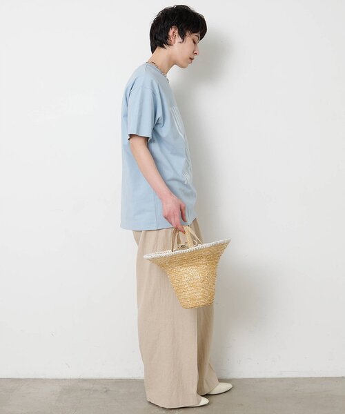 THE PAUSE（ザ ポーズ）の「【THE PAUSE】ウィーグルロゴTEE（Tシャツ/カットソー・レディース・オフホワイト/サックスブルー/ベージュ・FREE）」の16枚目の写真