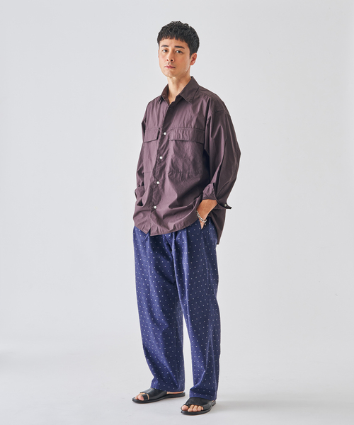 EDIFICE(エディフィス)の「サッカー プリント イージー パンツ(スラックス・メンズ・ネイビー/ブラウン・MEDIUM/LARGE)」の19枚目の写真