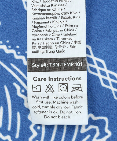 FREAK'S STORE（フリークスストア）の「NOMADIX/ノマディックス BANDANA TOWEL バンダナ タオル（ハンカチ/ハンドタオル・メンズ・レッド/ブルー/ブラック・ONE SIZE）」の6枚目の写真