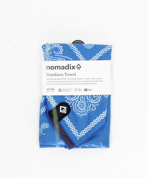 FREAK'S STORE（フリークスストア）の「NOMADIX/ノマディックス BANDANA TOWEL バンダナ タオル（ハンカチ/ハンドタオル・メンズ・レッド/ブルー/ブラック・ONE SIZE）」の8枚目の写真