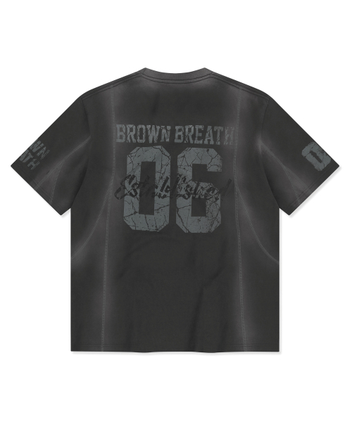 BROWNBREATH(ブラウンブレス)の「SEAM SPRAYED TEE - CHARCOAL(Tシャツ/カットソー・レディース・その他・SMALL/MEDIUM/LARGE/X-LARGE)」の2枚目の写真