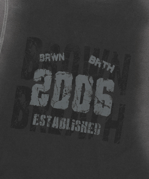 BROWNBREATH(ブラウンブレス)の「SEAM SPRAYED TEE - CHARCOAL(Tシャツ/カットソー・レディース・その他・SMALL/MEDIUM/LARGE/X-LARGE)」の4枚目の写真