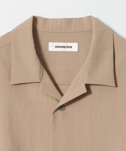 MONKEY TIME(モンキータイム)の「RENU TROシリーズ オープン カラー シャツ -セットアップ対応-(シャツ/ブラウス・メンズ・ブラック/ベージュ/ダークグレー・XL/L/M/S)」の11枚目の写真