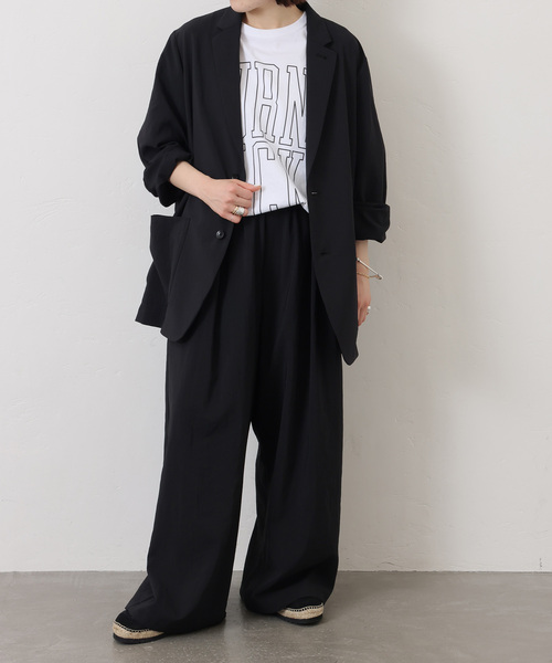 JOURNAL STANDARD LUXE(ジャーナルスタンダード ラックス)の「トロピカルジャケット(その他アウター・レディース・チャコールグレー/ブラック・FREE)」の3枚目の写真