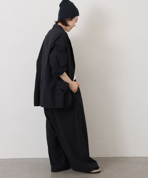 JOURNAL STANDARD LUXE(ジャーナルスタンダード ラックス)の「トロピカルジャケット(その他アウター・レディース・チャコールグレー/ブラック・FREE)」の4枚目の写真