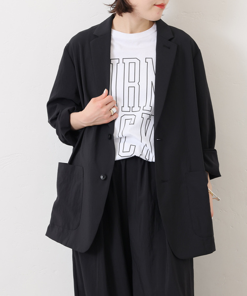 JOURNAL STANDARD LUXE(ジャーナルスタンダード ラックス)の「トロピカルジャケット(その他アウター・レディース・チャコールグレー/ブラック・FREE)」の5枚目の写真