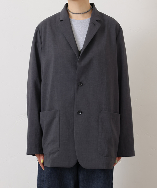 JOURNAL STANDARD LUXE（ジャーナルスタンダード　ラックス）の「トロピカルジャケット（その他アウター・レディース・チャコールグレー/ブラック・FREE）」の19枚目の写真