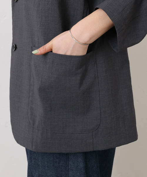 JOURNAL STANDARD LUXE（ジャーナルスタンダード　ラックス）の「トロピカルジャケット（その他アウター・レディース・チャコールグレー/ブラック・FREE）」の13枚目の写真