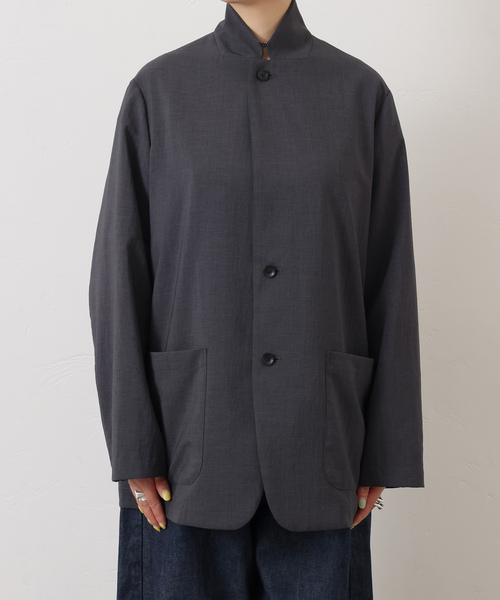 JOURNAL STANDARD LUXE（ジャーナルスタンダード　ラックス）の「トロピカルジャケット（その他アウター・レディース・チャコールグレー/ブラック・FREE）」の11枚目の写真