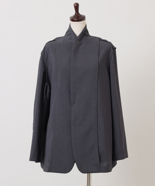 JOURNAL STANDARD LUXE（ジャーナルスタンダード　ラックス）の「トロピカルジャケット（その他アウター・レディース・チャコールグレー/ブラック・FREE）」の7枚目の写真