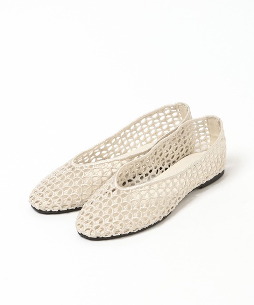 Andemiu（アンデミュウ）の「ラウンドメッシュフラットシューズ634249（その他シューズ・レディース・レッド/アイボリー/ブラック・MEDIUM/SMALL）」の7枚目の写真