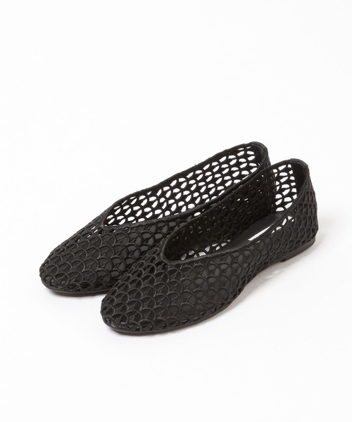 Andemiu（アンデミュウ）の「ラウンドメッシュフラットシューズ634249（その他シューズ・レディース・レッド/アイボリー/ブラック・MEDIUM/SMALL）」の8枚目の写真