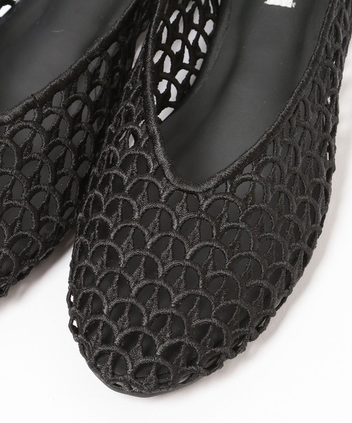 Andemiu（アンデミュウ）の「ラウンドメッシュフラットシューズ634249（その他シューズ・レディース・レッド/アイボリー/ブラック・MEDIUM/SMALL）」の17枚目の写真