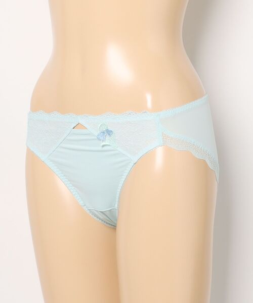 AMOSTYLE BY Triumph(アモスタイルバイトリンプ)の「サニタリー(レギュラー) ヴィーナスエア AMST1544 SAN.Hikini JX(ショーツ・レディース・ダークブラウン/ライトブルー/ライトピンク・L/M)」の18枚目の写真