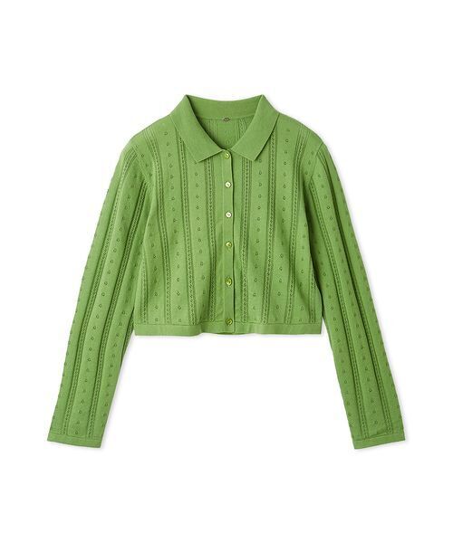 SNIDEL(スナイデル)の「カラーテクスチャードニットカーディガン(カーディガン/ボレロ・レディース・グレー/ホワイト/グリーン・F)」の5枚目の写真