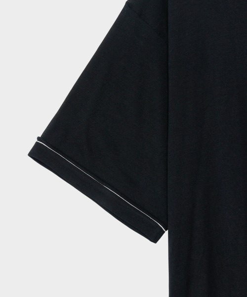 CINOH(チノ)の「SILK RELAXED TEE(ニット/セーター・メンズ・ブラック/グレー・46)」の4枚目の写真