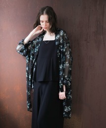 YECCA VECCA | フラワー柄シアーロングシャツ(シャツ/ブラウス)
