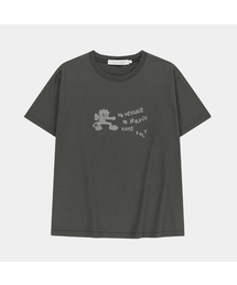 ウォッシュドRoi半袖Tシャツ[チャコール]