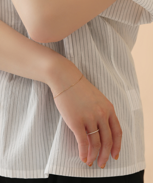 Lilas(リラ)の「コンパクトチェーンブレス K10(ブレスレット・レディース・ゴールド・FREE)」の14枚目の写真