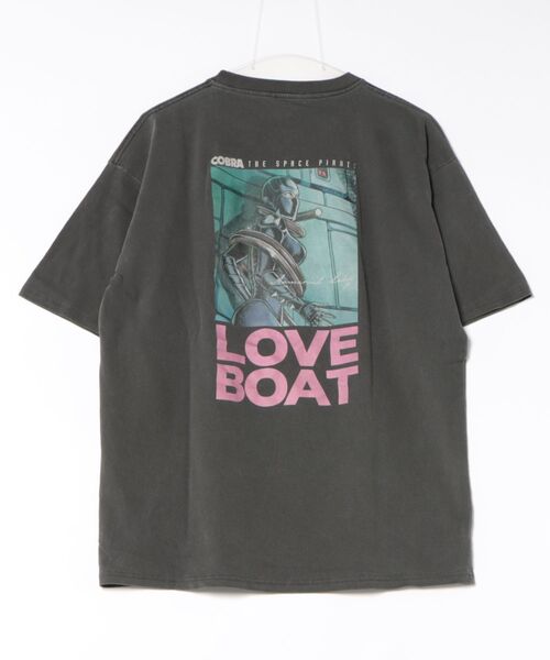 LOVE BOAT(ラブ・ボート)の「LOVEBOAT×コブラ ピグメントTシャツ(Tシャツ/カットソー・レディース・スミクロ/ブラック系その他・M/L)」の3枚目の写真