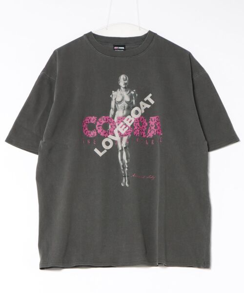 LOVE BOAT(ラブ・ボート)の「LOVEBOAT×コブラ ピグメントTシャツ(Tシャツ/カットソー・レディース・スミクロ/ブラック系その他・M/L)」の7枚目の写真