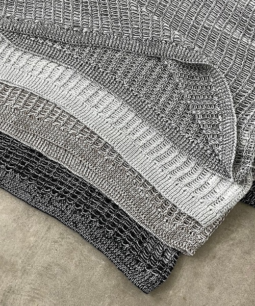 non-hedge(ノンヘッジ)の「ミックス風透かしニットトップス(ニット/セーター・レディース・ブラック/モカ/チャコールグレー/グレー・FREE)」の20枚目の写真