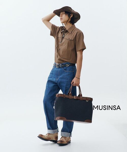 NONOVERSTIC（ノンオーバースティック）の「Navy Field Bag (XL)（トートバッグ・レディース・その他・FREE）」の3枚目の写真