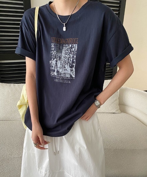CHUN CHUN NOTES(チュンチュンノーツ)の「26SS/フォト&ボタニカルプリント 半袖Tシャツ(Tシャツ/カットソー・レディース・A/F/E/D/C/B・F)」の1枚目の写真