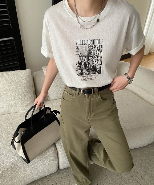 CHUN CHUN NOTES(チュンチュンノーツ)の「26SS/フォト&ボタニカルプリント 半袖Tシャツ(Tシャツ/カットソー・レディース・A/F/E/D/C/B・F)」の8枚目の写真