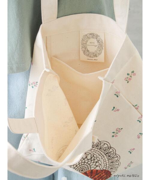 Samansa Mos2（サマンサ モスモス）の「【miyuki matsuo×Samansa Mos2】トートバッグ（ハンドバッグ・レディース・キナリ・F）」の4枚目の写真