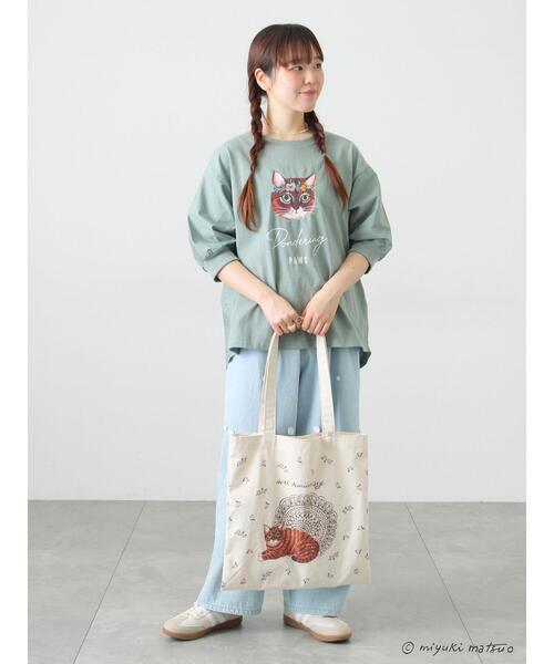 Samansa Mos2（サマンサ モスモス）の「【miyuki matsuo×Samansa Mos2】トートバッグ（ハンドバッグ・レディース・キナリ・F）」の5枚目の写真