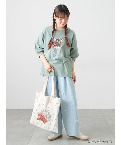 Samansa Mos2（サマンサ モスモス）の「【miyuki matsuo×Samansa Mos2】トートバッグ（ハンドバッグ・レディース・キナリ・F）」の6枚目の写真