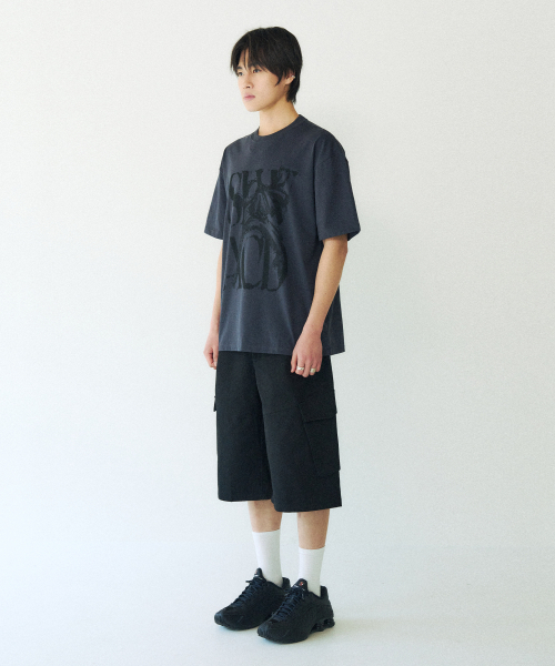 SLOWACID（スローアシッド）の「ラスティロゴ半袖Tシャツ[チャコール]（Tシャツ/カットソー・レディース・その他・LARGE/MEDIUM/SMALL/X-LARGE）」の7枚目の写真