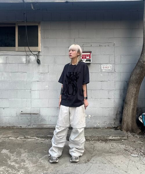 SLOWACID（スローアシッド）の「ラスティロゴ半袖Tシャツ[チャコール]（Tシャツ/カットソー・レディース・その他・LARGE/MEDIUM/SMALL/X-LARGE）」の15枚目の写真