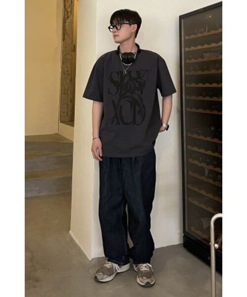 SLOWACID（スローアシッド）の「ラスティロゴ半袖Tシャツ[チャコール]（Tシャツ/カットソー・レディース・その他・LARGE/MEDIUM/SMALL/X-LARGE）」の2枚目の写真