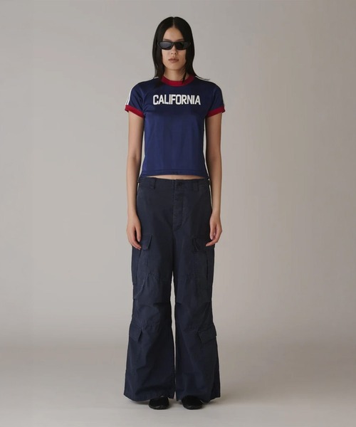 INSCRIRE(アンスクリア)の「Stripe Uniform T-Shirt(Tシャツ/カットソー・レディース・ライトブルー/ネイビー・MEDIUM)」の4枚目の写真