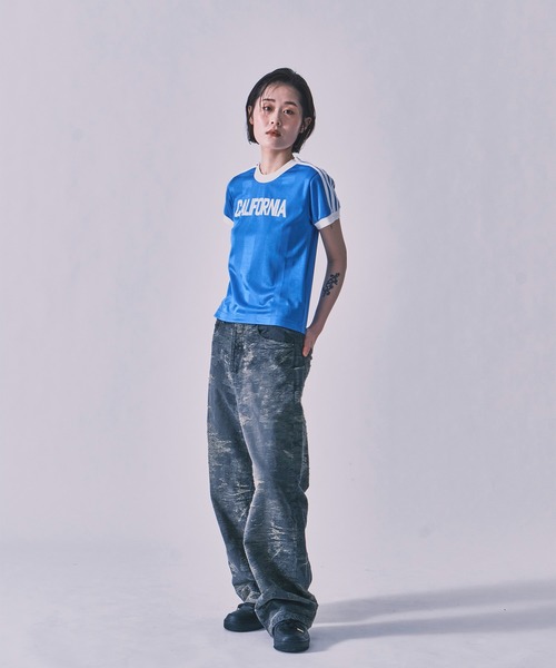 INSCRIRE(アンスクリア)の「Stripe Uniform T-Shirt(Tシャツ/カットソー・レディース・ライトブルー/ネイビー・MEDIUM)」の9枚目の写真