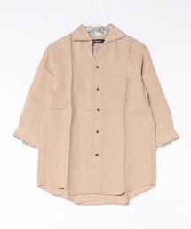 Nowadays by MEN'S BIGI（ナウアデイズバイメンズビギ）の「プレミアムフレンチリネン七分袖スキッパーシャツ/麻100％（シャツ/ブラウス）」