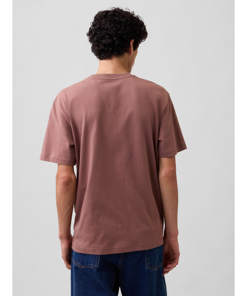 GAP（ギャップ）の「エブリディ ソフト リラックスフィット グラフィックTシャツ（Tシャツ/カットソー・メンズ・グリーン/ブラウン・XS/S/M/L/XL）」の6枚目の写真
