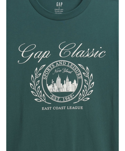 GAP（ギャップ）の「エブリディ ソフト リラックスフィット グラフィックTシャツ（Tシャツ/カットソー・メンズ・グリーン/ブラウン・XS/S/M/L/XL）」の9枚目の写真