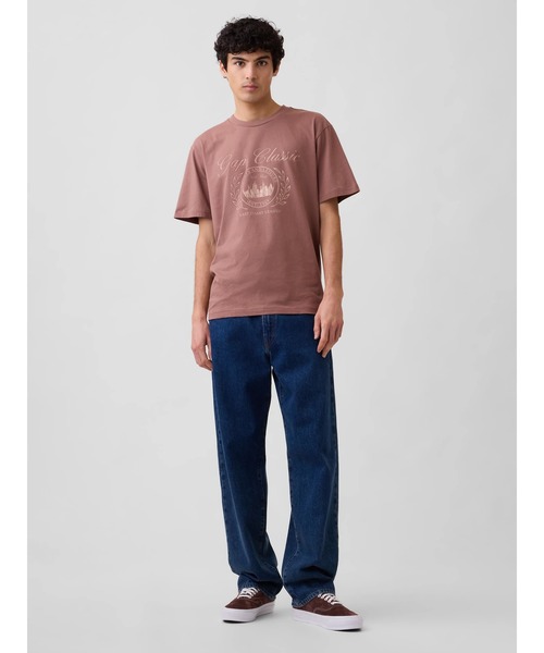 GAP（ギャップ）の「エブリディ ソフト リラックスフィット グラフィックTシャツ（Tシャツ/カットソー・メンズ・グリーン/ブラウン・XS/S/M/L/XL）」の3枚目の写真