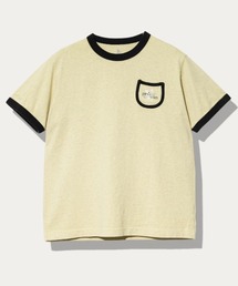 メランジェ G/D リンガー PKT TEE お花刺繍