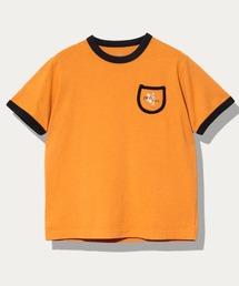 メランジェ G/D リンガー PKT TEE お花刺繍