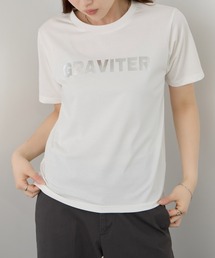 【SARARI /サラリ】冷感 DRY UVカット 箔プリントクルーネック UVカットＴシャツ