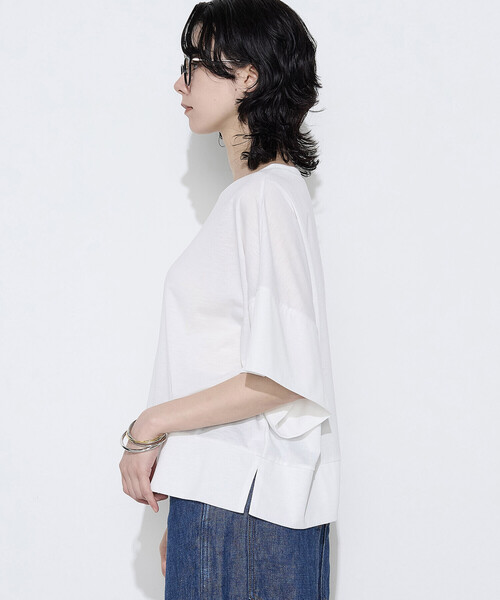 COMME CA Wardrobe(コムサワードローブ)の「ポリエステル/レーヨン天竺 プルオーバー(Tシャツ/カットソー・レディース・トップグレー/ホワイト/ボルドー/レッド/ブラウン・FREE)」の9枚目の写真