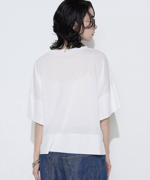 COMME CA Wardrobe(コムサワードローブ)の「ポリエステル/レーヨン天竺 プルオーバー(Tシャツ/カットソー・レディース・トップグレー/ホワイト/ボルドー/レッド/ブラウン・FREE)」の10枚目の写真