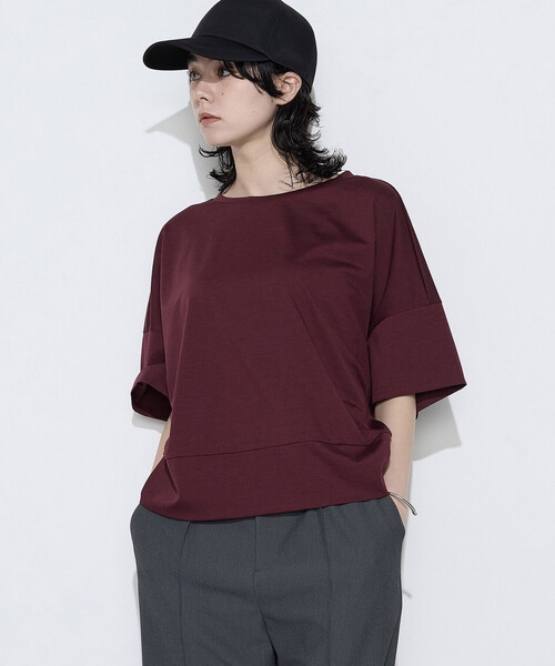 COMME CA Wardrobe(コムサワードローブ)の「ポリエステル/レーヨン天竺 プルオーバー(Tシャツ/カットソー・レディース・トップグレー/ホワイト/ボルドー/レッド/ブラウン・FREE)」の16枚目の写真